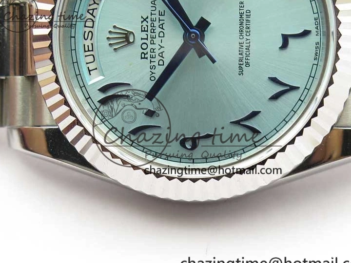 Bracelet Dial Fluted A2813 Markers Day SS Date 40mm Maker Bezel Best On SS Edition BP Arabic Blue 0727
